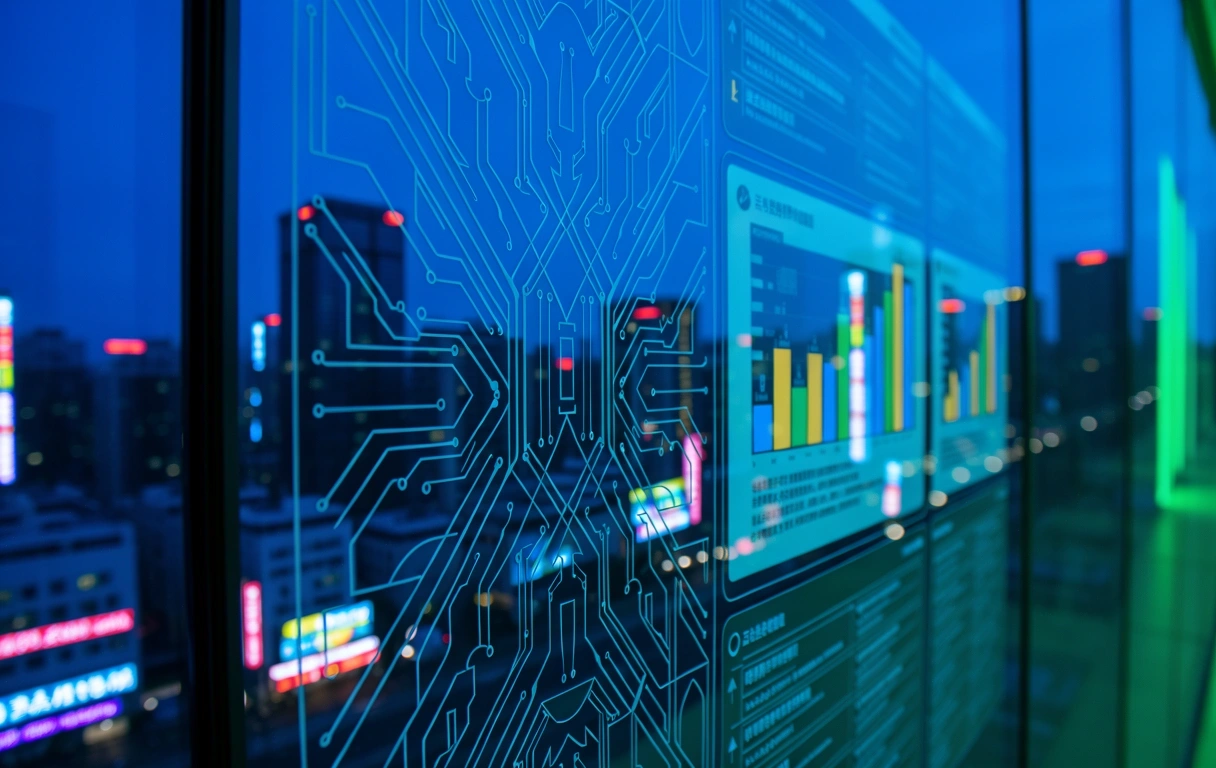Abstract tech pattern