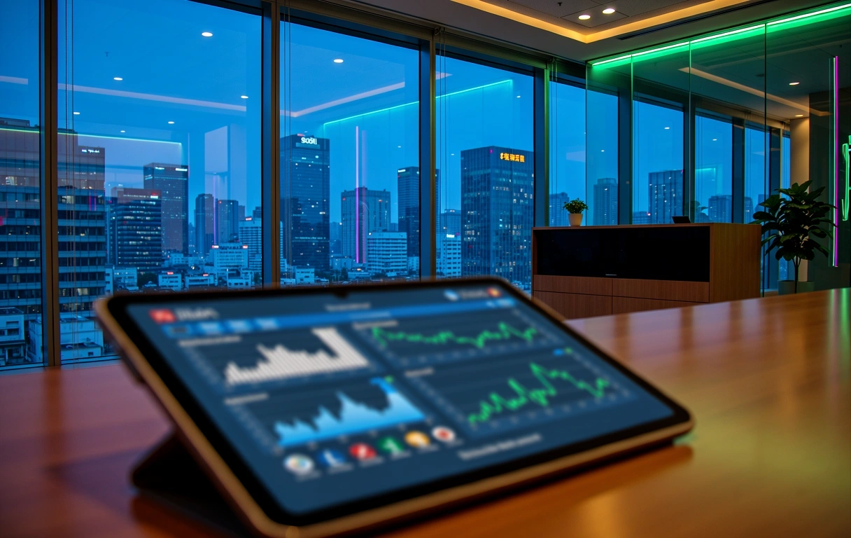 Professional financial and tech environment in Seoul